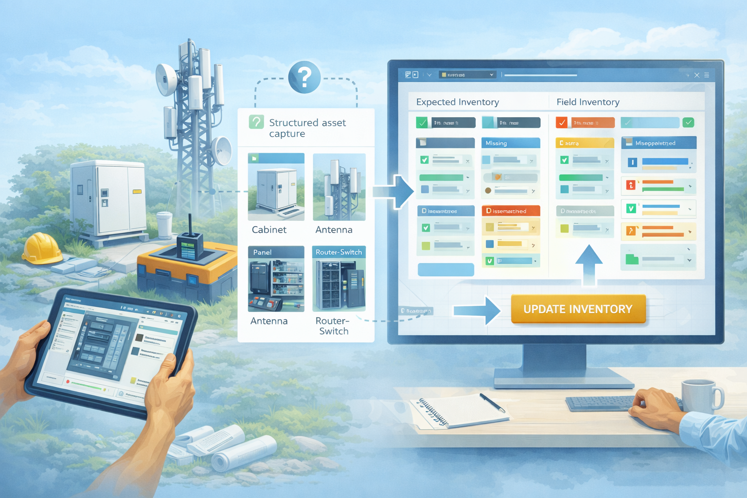 Field inventory capture and reconciliation